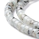 Natürliche Sesam Jaspis / Kiwi Jaspis Perlen Stränge G-F631-A48-2