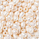 100 Uds perlas sueltas de agua dulce cultivadas naturales, cuentas de perlas de gran agujero, oval, color de concha, 7~10x7~8mm, agujero: 1.8 mm, 100 unidades / caja