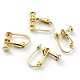 Brass Clip-on Earring Findings X-KK-Z007-23G-1