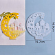Moules en silicone de lune de croissants de château de bricolage X-DIY-I034-02-1