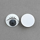 Colors Wiggle Googly Eyes Cabochons With Eyelash DIY Scrapbooking Crafts Toy Accessories KY-S003-15mm-04-1