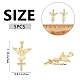 5 шт. Латунные подвески с микропаве ZIRC-SZ0003-21-7