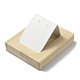 Soportes de exhibición de aretes de madera rectangulares EDIS-R027-03A-4