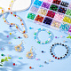 Pandahall elite 24 colores pintados con spray perlas de vidrio craquelado GLAA-PH0002-49A-4