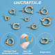 UNICRAFTALE 8Pcs 4 Sizes 201 Stainless Steel Spring Ring Clasps Real 18K Gold Plated Open Spring Ring with Jump Rings Round Clasps Spring Ring Jewelry Connectors for Jewelry Making STAS-UN0045-10-5
