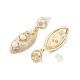 Boucles d'oreille en perles naturelles EJEW-P256-21G-2