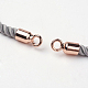 Nylon Twisted Cord Bracelet Making MAK-K006-01RG-2
