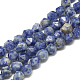 Perles de jaspe tache bleue naturelle G-S300-89-10mm-1