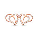 SHEGRACE Cute Design Real 18K Gold Plated 925 Sterling Silver Stud Earrings JE86A-1