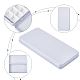 パンダホール エリート プラスチックとブリキの箱の空の水彩絵の具パン  ペイントケースアートパレット用品用  ホワイト  6.4x12.3x1.3cm  内径：11.7x5.8のCM AJEW-PH0001-61-7