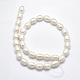 Hebras de perlas de agua dulce cultivadas naturales PEAR-F007-67-01-2