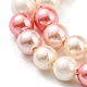 Brins de perles de coquillages naturels galvanisés SHEL-F008-03A-10-3