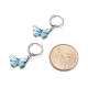 Двухцветные серьги-кольца с бабочками EJEW-JE04811-6