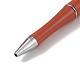 プラスチック製のビーズのペン  シャフト黒インクボールペン  DIYペンの装飾用  レッド  146.5x12mm AJEW-XCP0002-09-2