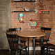 ヴィンテージメタルブリキサイン  バーの鉄の壁の装飾  レストラン  カフェ・パブ  矢印  270x251x5mm AJEW-WH0409-001-5