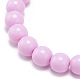 6 pièces 6 couleurs bonbon couleur acrylique rond perlé bracelets extensibles ensemble BJEW-JB08984-7