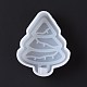 DIY クリスマス ツリー アイス ポップ シリコン型  アイスクリームのために  レジンクラフト作り  ホワイト  69x56x23mm  穴：10mm DIY-G058-F02-3