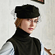3Pcs 3 Colors Polyester Oval Pillbox Stewardess Fascinator Hat Base for Millinery AJEW-FG0002-75-6