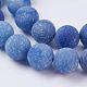 Natürlichen blauen Aventurin Perlen Stränge G-J376-31-10mm-3