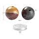 100pcs 8mm perles rondes mokaite naturelles DIY-LS0002-57-3