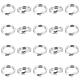 10 шт. 925 разъемных соединительных кольца из стерлингового серебра&nbsp;STER-BBC0007-85B-1