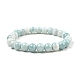 Bracelet extensible perles rondes en verre BJEW-TA00378-01-1