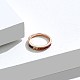 925スター指輪シルバー指輪  レインボーカラーのキュービックジルコニア  カラフル  ローズゴールド  usサイズ7（17.3mm） RJEW-BB67084-7-3