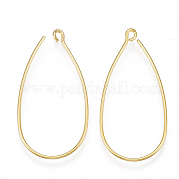 Brass Earring Hooks KK-T038-138G