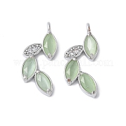 Латунные микро проложить кубического циркония подвески KK-F892-07P