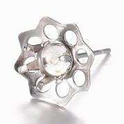 Серьги-гвоздики из нержавеющей стали 201 STAS-G073-70P