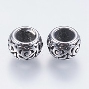 Европейские бусины из нержавеющей стали 304 STAS-I069-08AS