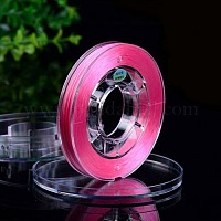 Gioielliere circa 65 yarde filo elastico lucido tratto 0.8mm filo di  poliestere lavorazione filo fai da te per braccialetti creazione di  gioielli con pietre preziose perline cucito artigianale - colore rosa  all'ingrosso 