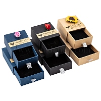 20 Pcs 2x2x1.4 Cardboard Jewelry Earring Boxes Paper Boxes Gift Boxes with  Black Sponge for Bracelet Necklace Earring Pendants Purple 