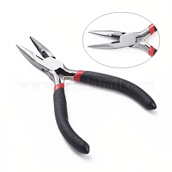 Pinza a becchi a catena in acciaio al carbonio da 5 pollice per forniture di gioielli, tagliare filo, lucidatura, nero, canna di fucile, 130mm