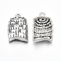 Tibetischer stil Aluminium Anhänger & Charms&nbsp;LS-TIBE-S323-077AS-RS