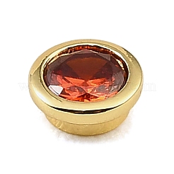 Cabochons en zircon cubique pavés de laiton&nbsp;CU-CBA30E8-03G-05