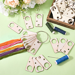 2 мешок досок для намотки деревянных ниток&nbsp;AJEW-GF0011-68C