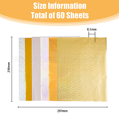 60 лист 6-х видов фольги для тиснения животных&nbsp;DIY-FH0006-10B