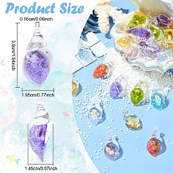 30шт светящиеся подвески из прозрачной смолы&nbsp;RESI-YW0004-64