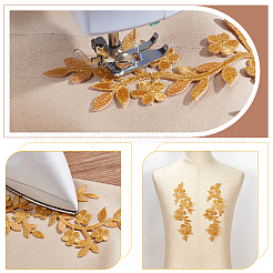 Компьютеризированная вышивка тканью утюжок на / шить на заплатках&nbsp;LS-PATC-WH0007-53