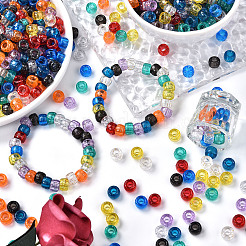 1200шт 10 цвета прозрачные пластиковые бусины&nbsp;KY-YW0001-83