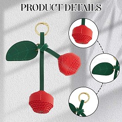 1 шт. искусственная кожа с брелоком из сплава&nbsp;KEYC-SP0001-41C