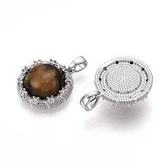 Природных тигровый глаз подвески&nbsp;KK-N258-11P