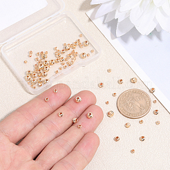 120pcs 4 styles de perles en laiton&nbsp;KK-PH0015-29