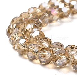 Perles en verre transparentes&nbsp;LS-EGLA-A035-T6mm-B16
