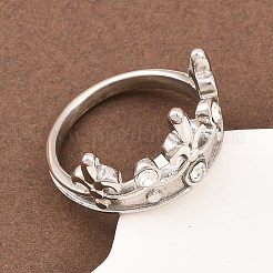 Fingerringe aus Edelstahl 304&nbsp;LS-RJEW-D336-09P