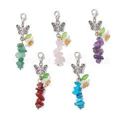 Подвесные украшения из синтетической бирюзы&nbsp;HJEW-JM03113