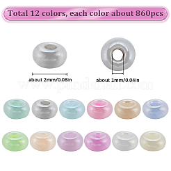 9600шт 12 цвета 11/0 стеклянные бусины&nbsp;SEED-SC0001-22