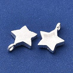 925 Sternanhänger aus Sterlingsilber mit Struktur&nbsp;STER-K188-09A-S