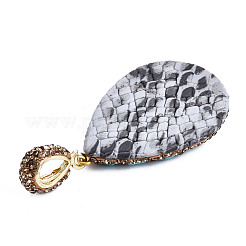 Полимерная глина стразами подвески&nbsp;RB-S056-11A-G